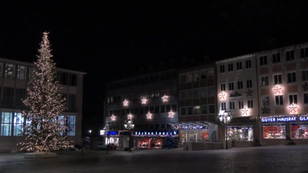 Lorenzer Platz Navidad Nuremberg — Vídeos de Stock