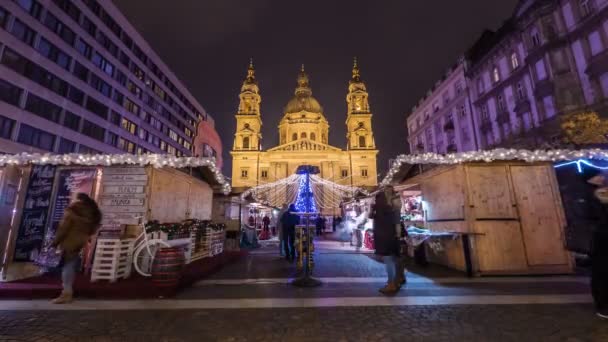 Timelapse Place Szent Istvan Noël — Video