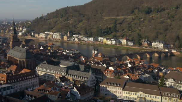 Stadsgezicht Van Heidelberg Duitsland — Stockvideo