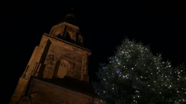 Torre Heiliggeistkirche Heidelberg — Vídeo de Stock