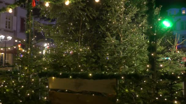装饰过的圣诞树的画面 — 图库视频影像