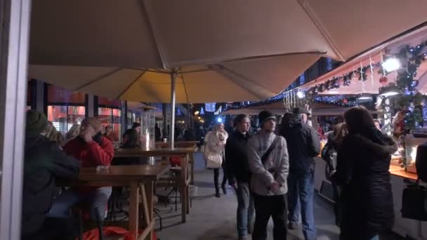 Персоналии Рождественский Рынок — стоковое видео