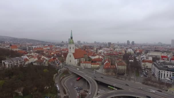 Paysage Urbain Aérien Bratislava — Video