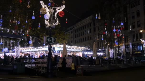 Varoshaza Park Natal Budapeste — Vídeo de Stock