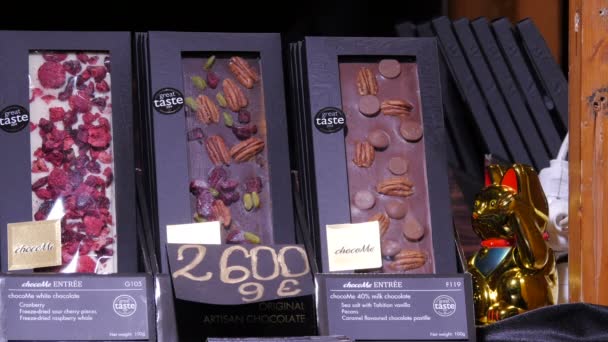 Kandírozott Gyümölcsös Csokoládé — Stock videók