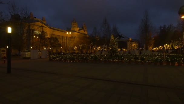Szabadsag Площади Рождество Будапеште — стоковое видео