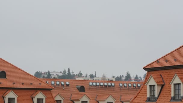 屋根と屋根裏窓 — ストック動画