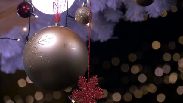 Вигляд Різдвяну Кулю — стокове відео