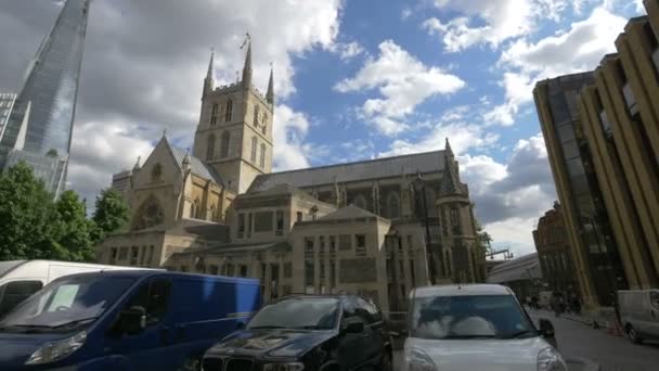 Londra Daki Southwark Katedrali — Stok video