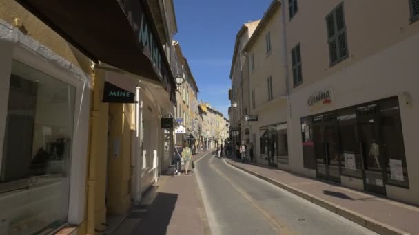 Οδός Gnral Allard Στο Saint Tropez — Αρχείο Βίντεο