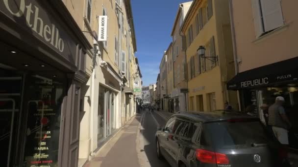 Άποψη Της Rue Gnral Allard Στο Saint Tropez — Αρχείο Βίντεο