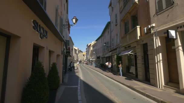 Saint Tropez Caddesi — Stok video