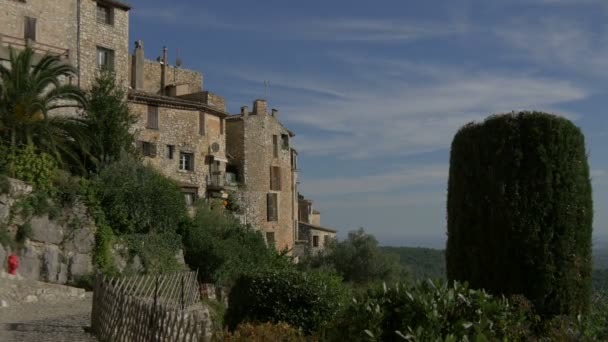 Stone Buildings Tourrettes Sur Loup — Stock Video