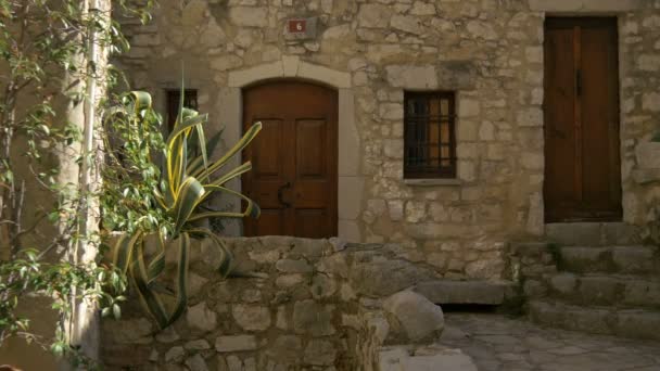 Inzoomen Stenen Huis Tourrettes Sur Loup — Stockvideo