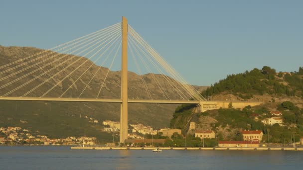 Pont Franjo Tudjman Coucher Soleil — Video