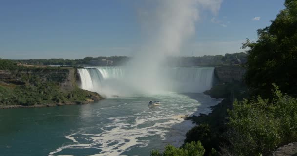 Niagara Rivier Niagara Watervallen Canada — Stockvideo