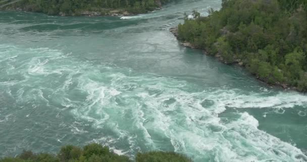 Ondas Rio Niágara Nas Cataratas Niágara — Vídeo de Stock