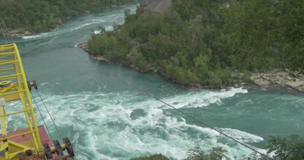 Soar Great Gorge Ovenfor Elven Ved Niagarafossen Canada – stockvideo