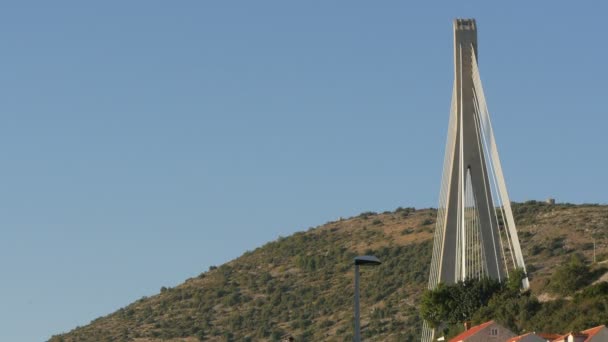 Teil Der Franjo Tudjman Brücke — Stockvideo