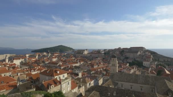 Dubrovnik Şehri Seyahat Konsepti — Stok video