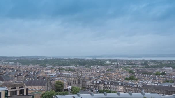 Timelapse Edinburgh Travel Concept — Stock Video