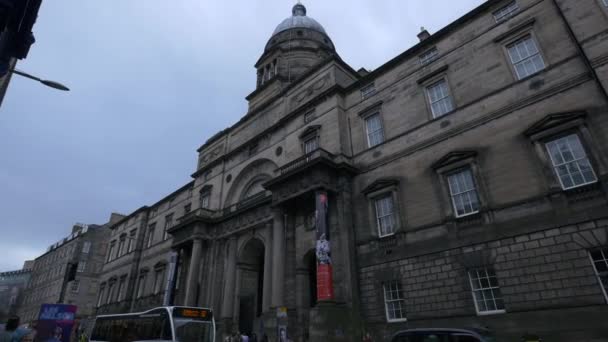 Old College Facade Edinburgh — Stock Video