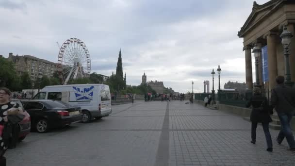 Vista Edifici Edimburgo — Video Stock