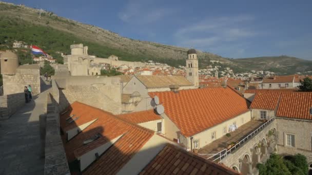 Die Gebäude Von Dubrovnik — Stockvideo