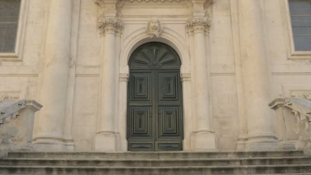 Saint Blaise Church Facade Dubrovnik — Stock Video