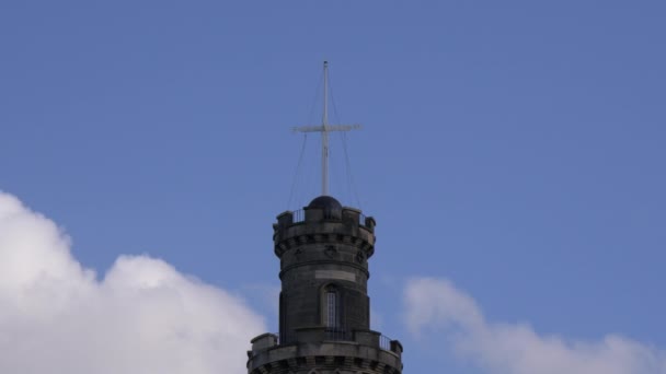 Una Croce Sulla Cima Una Torre — Video Stock