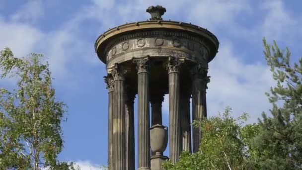 Low Angle View Column Monument — Stok video