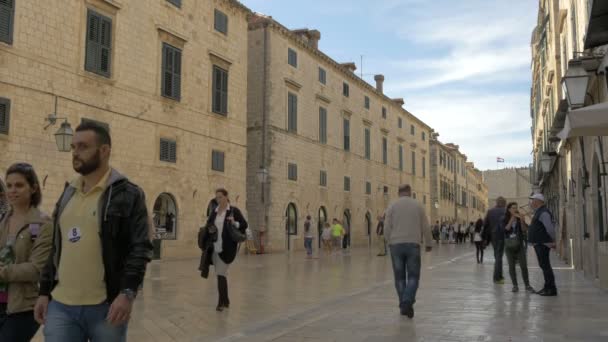 Persone Piedi Dubrovnik — Video Stock