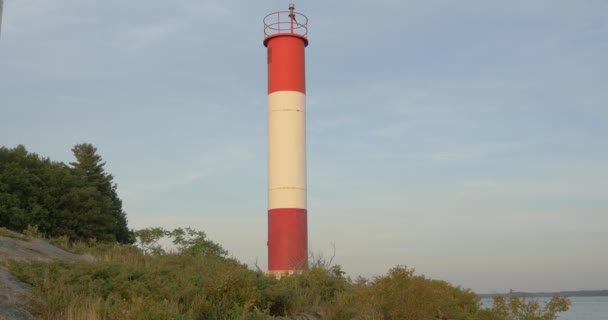 Faro Rojo Blanco — Vídeos de Stock