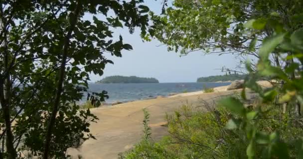 Orilla Rocosa Parque Provincial Killbear — Vídeos de Stock