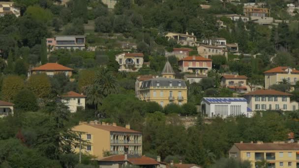 Casas Uma Colina — Vídeo de Stock