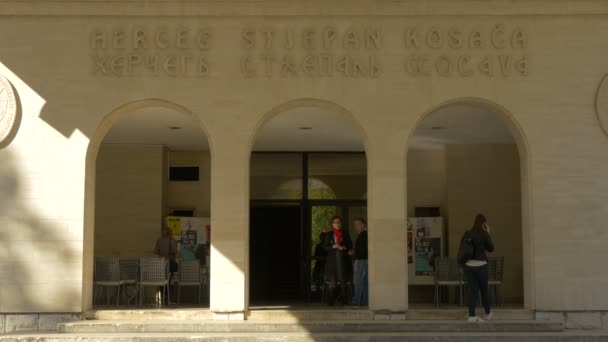 Casa Croata Herceg Stjepan Kosaca Mostar — Vídeo de stock
