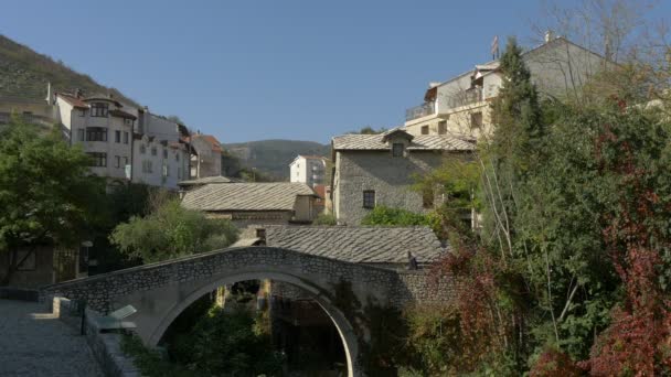 Kriva Cuprija Dessus Ruisseau Radobolja Mostar — Video