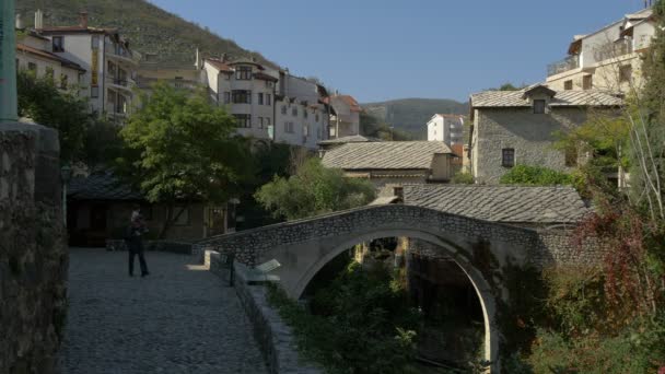 Caminhando Por Kriva Cuprija Mostar — Vídeo de Stock