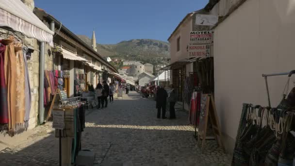 Onescukova Straße Mostar — Stockvideo