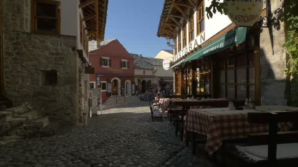 Restaurant Europa Mostar — Stockvideo