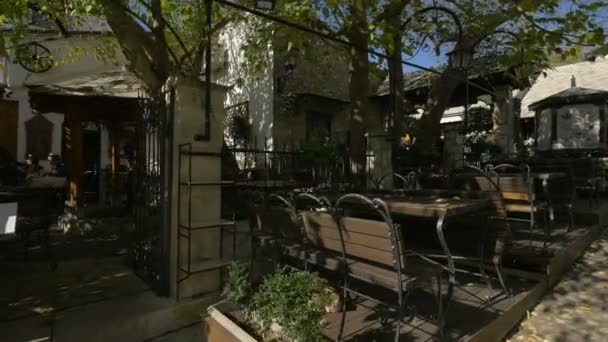 Mostar Daki Açık Hava Restoranı — Stok video