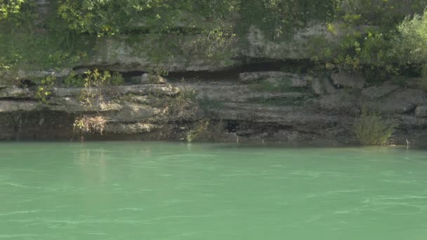 Costa Rocosa Del Río Neretva Mostar — Vídeo de stock