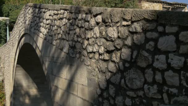 モスタルのクルックド橋の閉鎖 — ストック動画