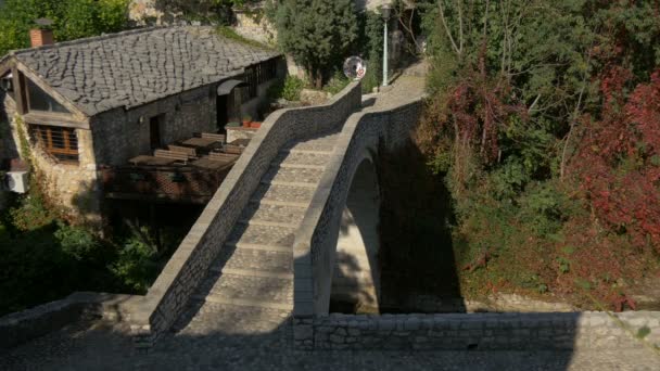 Крива Куприя Каменный Дом Мостаре — стоковое видео