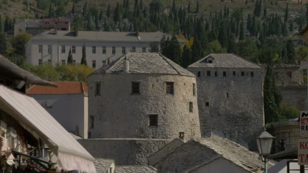 Torres Tara Halebija Mostar — Vídeo de stock