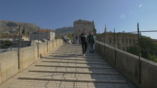 Robienie Zdjęć Stari Most Mostar — Wideo stockowe
