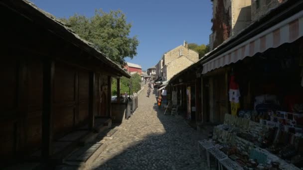 Labirint Restaurant Der Kujundziluk Straße Mostar — Stockvideo