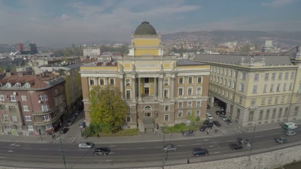 Aérea Universidad Sarajevo — Vídeos de Stock