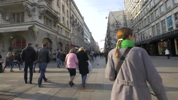 Halk Meydanında Yürümek — Stok video