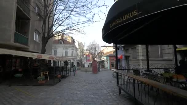 Stara Ulica Restauracji — Wideo stockowe